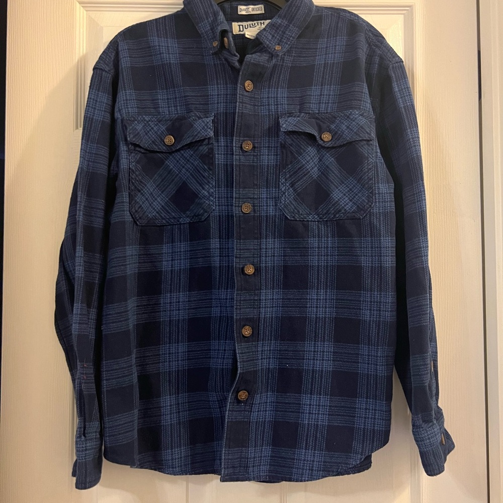 Duluth Trading Co Navy Flannel